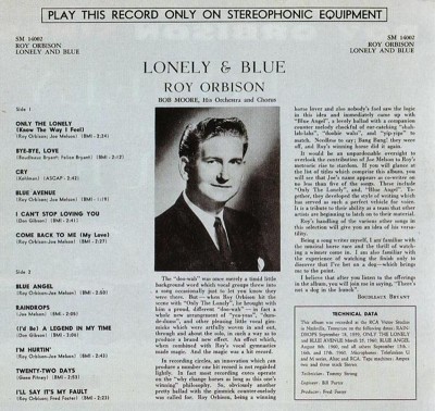 Roy Orbison - Lonely & Blue retro