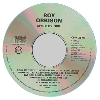 Roy Orbison - Mystery Girl CD